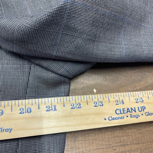Oak Hall Mens‎ 44R Blazer Jacket 100% Wool Plaid Lined Suit Coat Professional - Picture 9 of 12